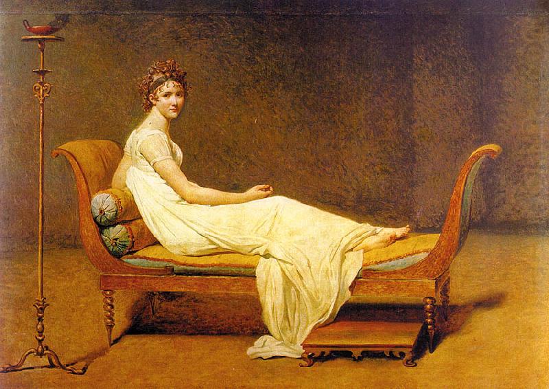 Portrait of Madame Recamier, Jacques-Louis  David